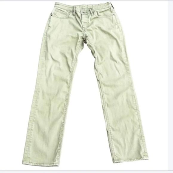 Levi’s Green Straight Leg Jeans Size W34/L32 sage denim western cowgirl 90s Y2K - Picture 2 of 4